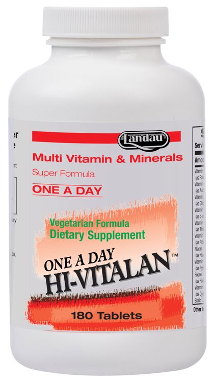 Landau, Kosher One-A-Day HI-VITALAN Multi Vitamin &amp; Minerals - 180 Tablets