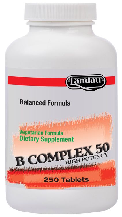 Landau, Kosher Vitamin B COMPLEX 50 mg - 250 Tablets