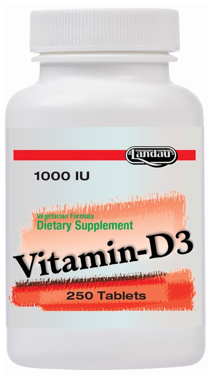 Landau, Kosher Vitamin D3 1000 IU - 250 Tablets