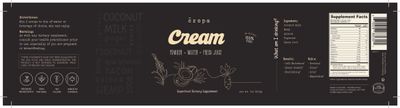 Crops, Kosher CREAM - Your Daily Nourishment In A Cup, Powder - Water - Fresh Juice, 7 Oz (200g)