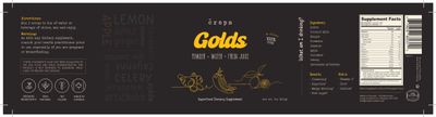 Crops, Kosher GOLDS - Your daily cleanser in a cup, Powder - Water - Fresh Juice, 7 Oz (200g)