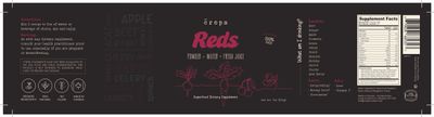 Crops, Kosher REDS - Your Daily Energy In A Cup, Powder - Water - Fresh Juice, 7 Oz (200g)