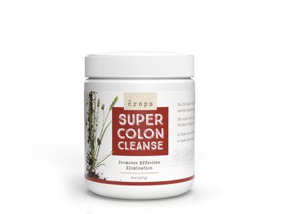 Crops, Kosher Super Colon cleanse Powder (Fiber with Clay and Charchoal) - 8 oz. (227g)