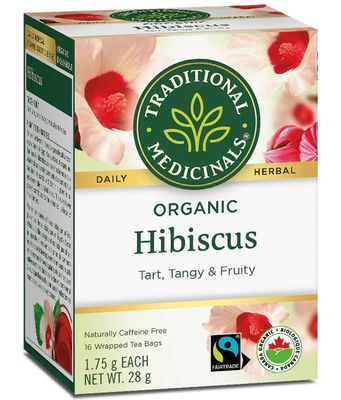 Traditional Medicinals, Organic Hibiscus - 16 Tea Bags