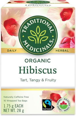Traditional Medicinals, Organic Hibiscus - 16 Tea Bags