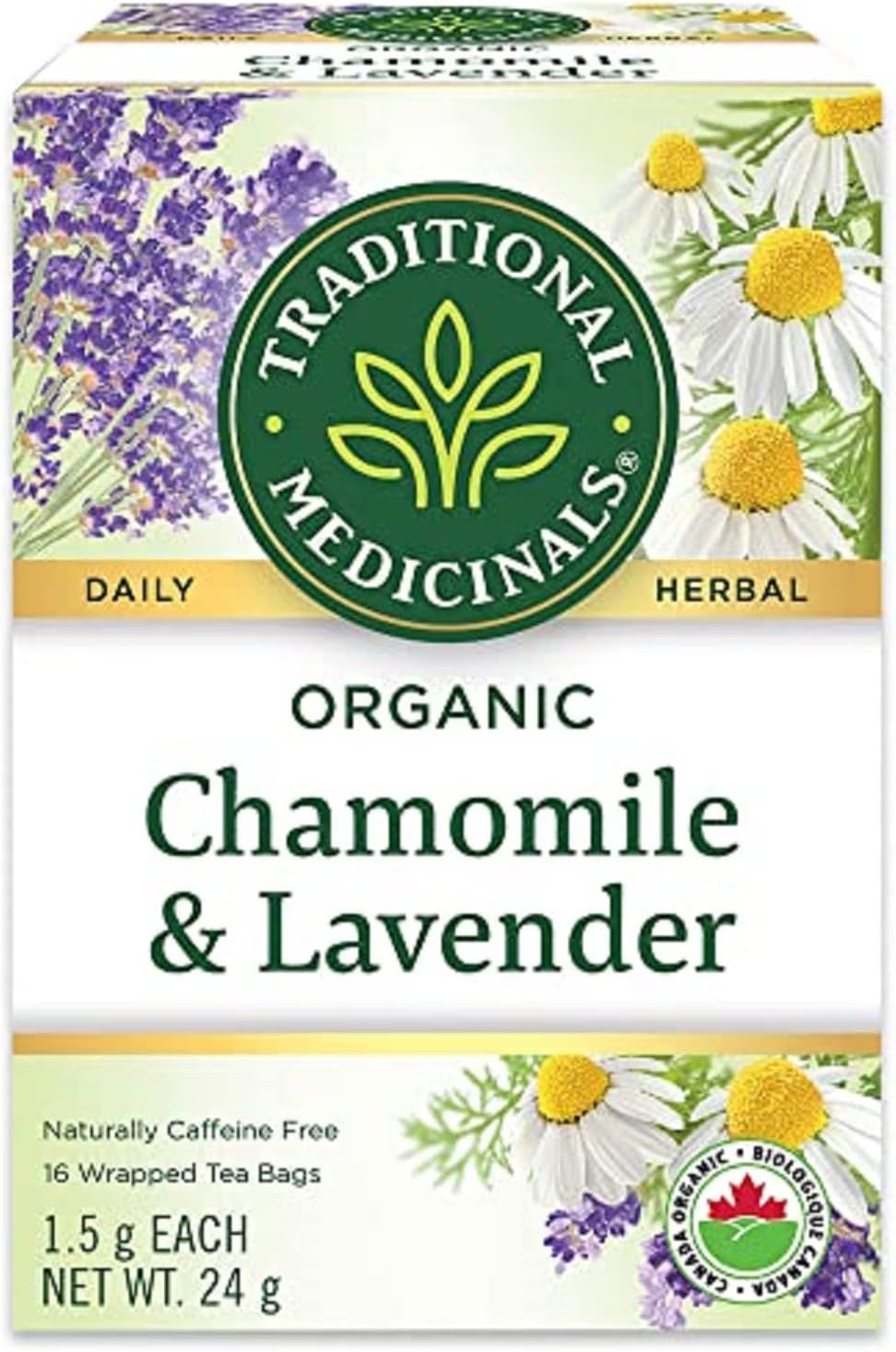 Traditional Medicinals, Organic Chamomile with Lavender - 20 Tea Bags