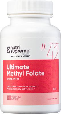 Nutri Supreme, Kosher  Ultimate Methyl Folate (MTHF) 5mg - 60 Vegetarian Capsules #42