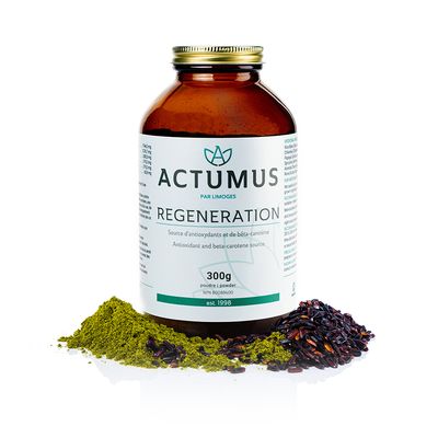 Actumus, Kosher REGENERATION Powder, Antioxidant &amp; Beta-Carotene Source to Help with Immune Function, "Powder" - 300g (10.58 Oz.)