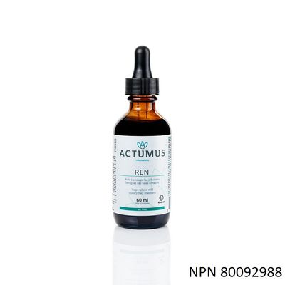 Actumus, Kosher REN, Kidneys Support, Liquid Tincture - 60 mL (2 fl. oz.)
