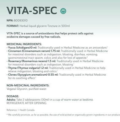 Actumus, Kosher Vita Spec, (Supports Healthy Liver Function), Vegetable Glycerin - 500 mL