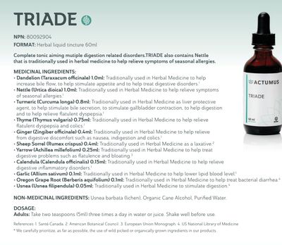 Actumus, Kosher Triade, Liquid Tincture - 60 mL (2 fl. oz.)