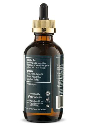 Herbal Health, Kids Formula, Kosher COLIC CURE, For Gas in Infants + Teething &amp; Pain, Liquid - 4 fl. oz. (120 mL)