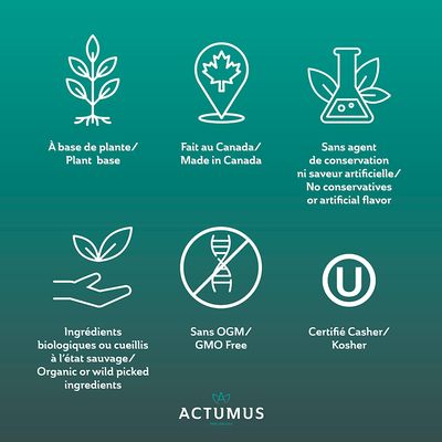 Actumus, Kosher Oxy-Vita, Natural Source of Iron Liquid (Organic Black Cherry Concentrate Juice) - 237 mL