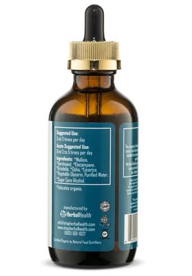 Herbal Health, Herbal Formula, Kosher COUGH CARE, Supports Coughs + Wheezing &amp; Excess Mucus, Liquid - 4 fl. oz. (120 mL)