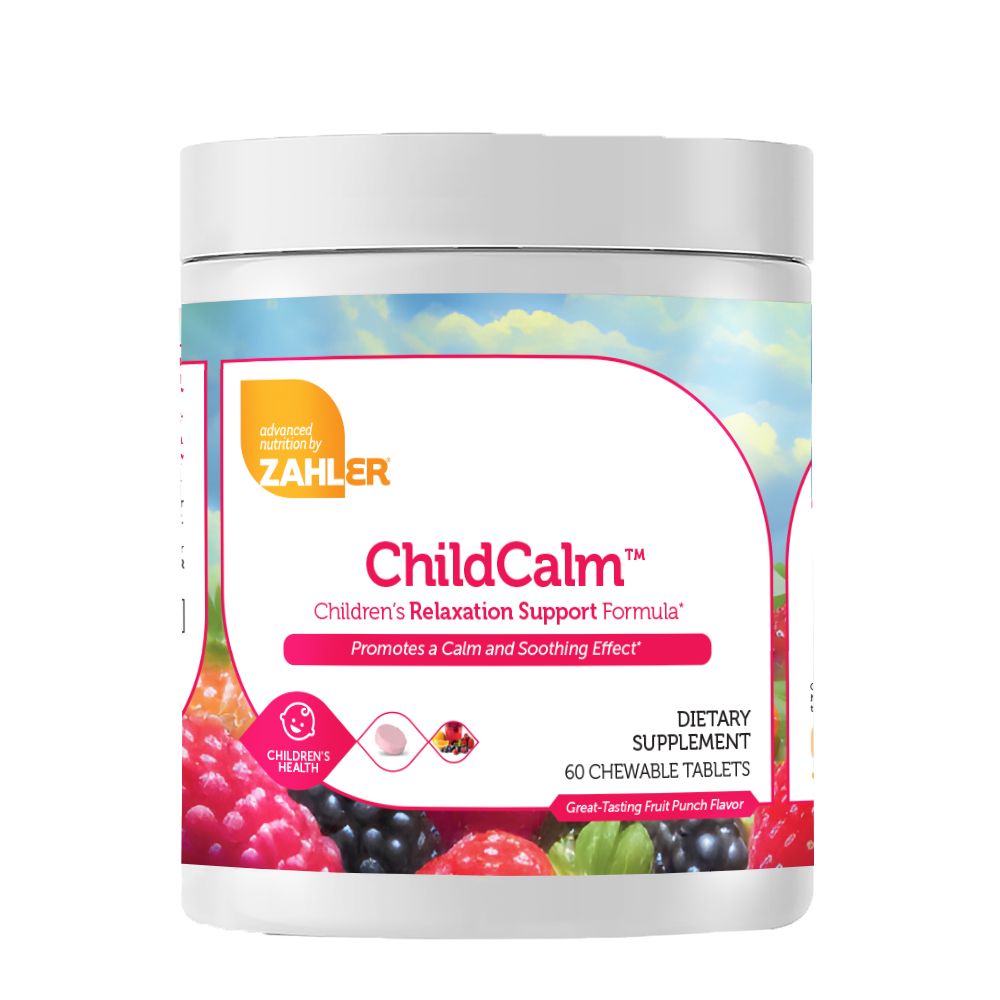 Zahlers, Kosher ChildCalm, Calm &amp; Relax, Chewable Fruit Punch Flavor - 60 Chewable Tablets