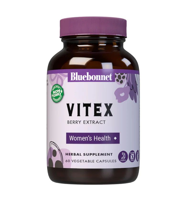 Bluebonnet, Kosher VITEX Berry Extract 225mg, For Women&#39;s Health - 60 Vegetarian Capsules