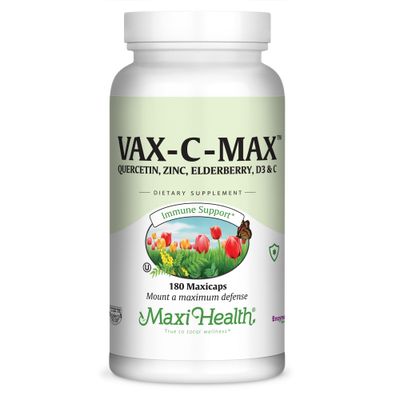 Maxi Health, Kosher Vax-C-Max (Quercetin Max) - 180 Vegetarian Capsules