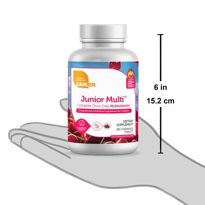 Zahlers, Kosher Junior Multi, Cherry Flavor - 180 Chewable Tablets