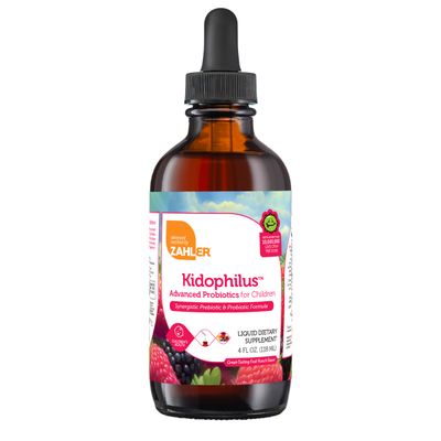 Zahlers, Kosher Kidophilus Liquid, Advance Probiotic Formula, Fruit Punch Flavor - 4 fl. oz. (118 ml)