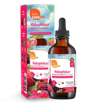 Zahlers, Kosher Kidophilus Liquid, Advance Probiotic Formula, Fruit Punch Flavor - 4 fl. oz. (118 ml)