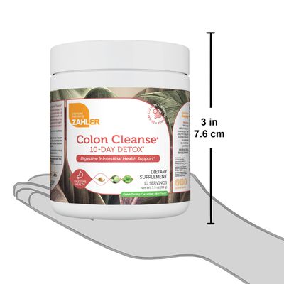 Zahlers, Kosher Colon Cleanser, 10 Day Detox Powder, Cucomber Mint Flavor - 3.5 oz (99g)