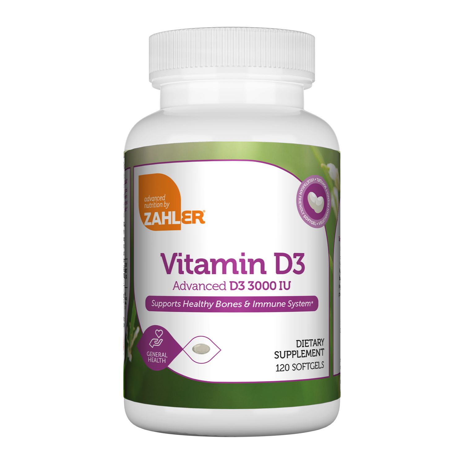 Zahlers, Kosher Vitamin D3 3000IU - 120 Softgels
