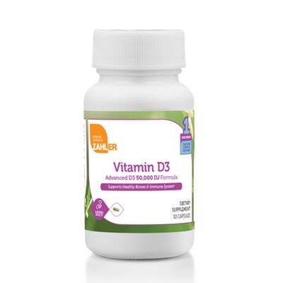 Zahlers, Kosher Vitamin D3 50,000 IU (Advance D3 Formula 50000 IU)  - 120 Softgels