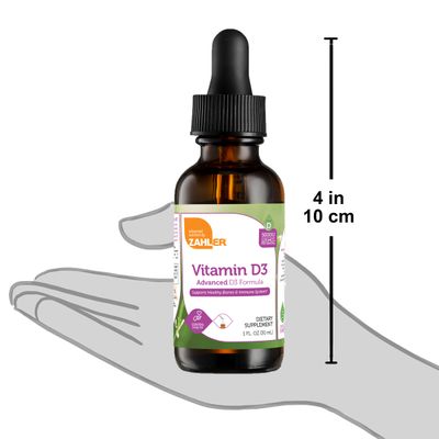 Zahlers, Kosher Vitamin D3 5000 IU Liquid Drops - 1 fl. oz. (29.6 mL)