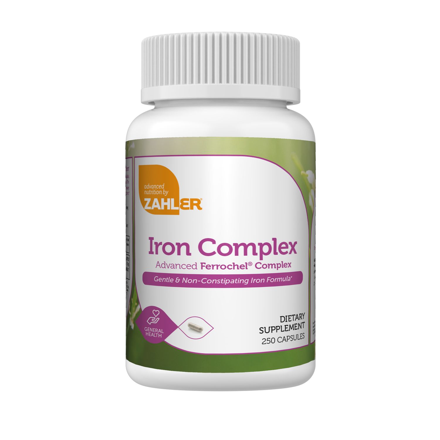 Zahlers, Kosher Iron Complex 25mg - 250 Vegetarian Capsules