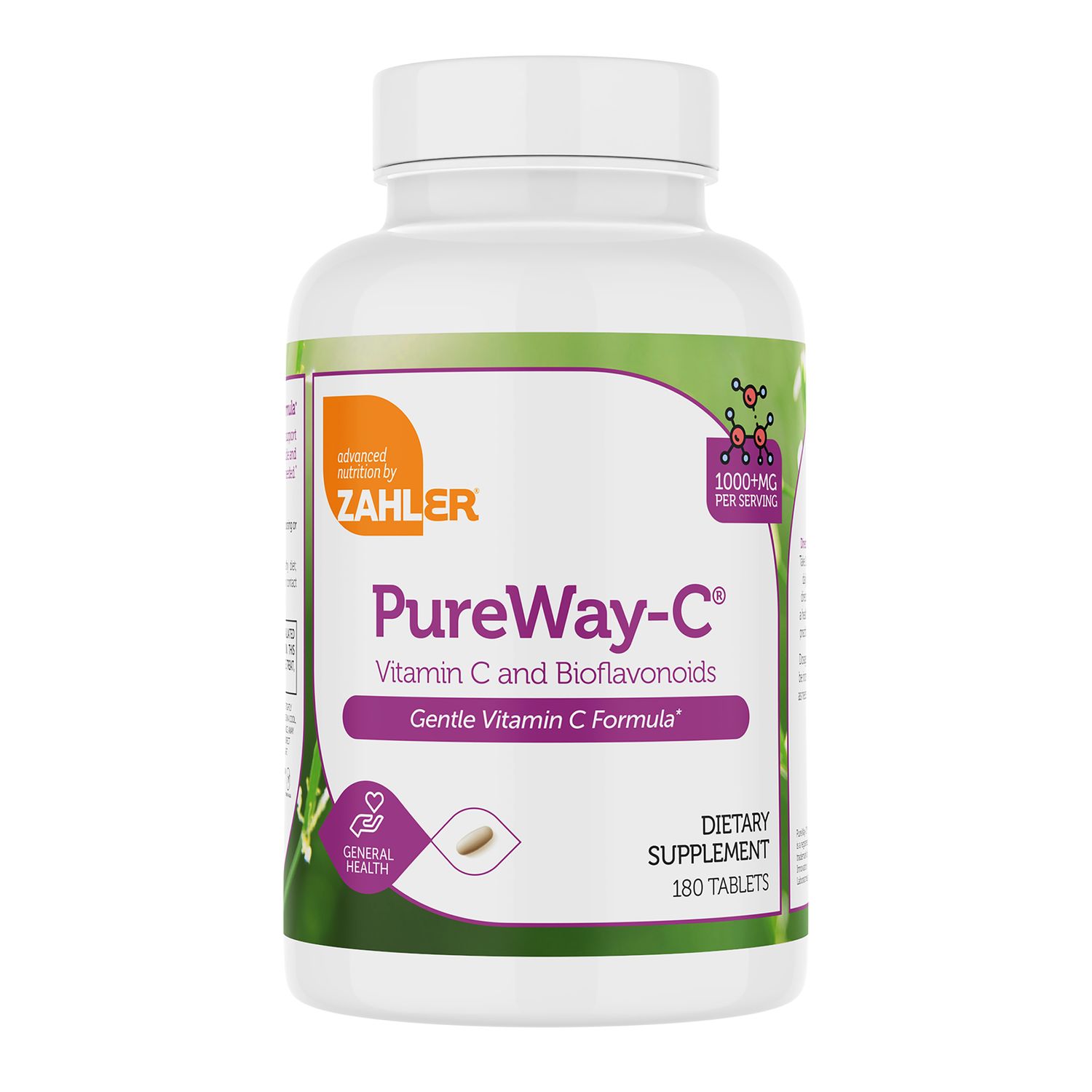 Zahlers, Kosher PureWay-C 1000+ mg (Vitamin C with Bioflavonoid) - 180 Tablets