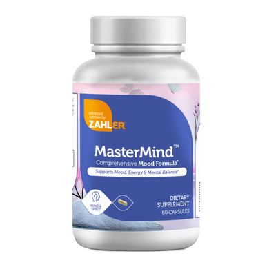 Zahlers, Kosher MasterMind, Supports Mood, Energy &amp; Mental Balance - 60 Vegetarian Capsules
