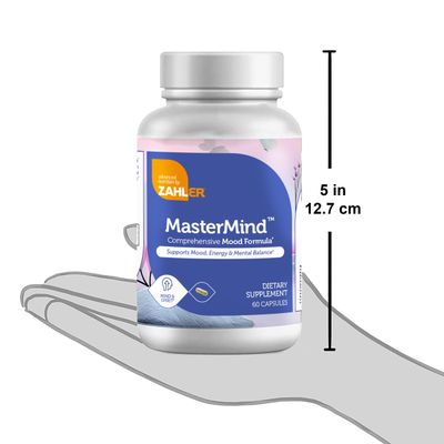 Zahlers, Kosher MasterMind, Supports Mood, Energy &amp; Mental Balance - 60 Vegetarian Capsules