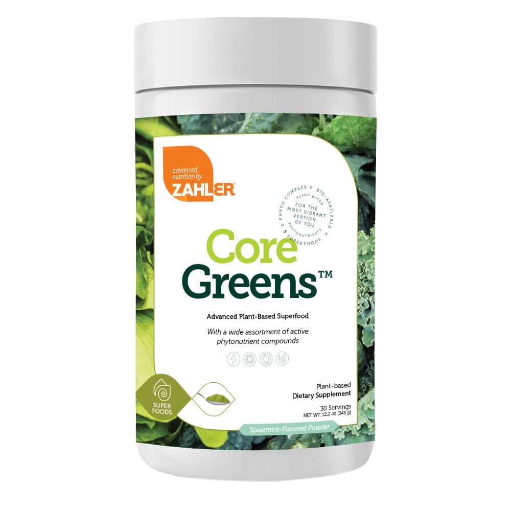 Zahlers, Kosher Core Greens, Advanced Plant-Based Superfood, Powder -  12.2 oz. (345 g)