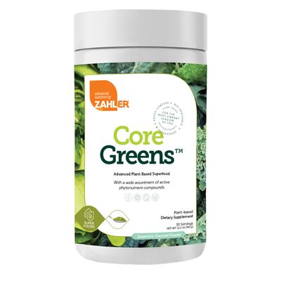 Zahlers, Kosher Core Greens, Advanced Plant-Based Superfood, Powder -  12.2 oz. (345 g)