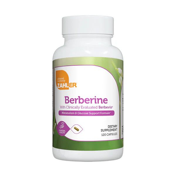 Zahlers, Kosher Berberine, Metabolism &amp; Glucose Support Formula - 120 Vegetarian Capsules