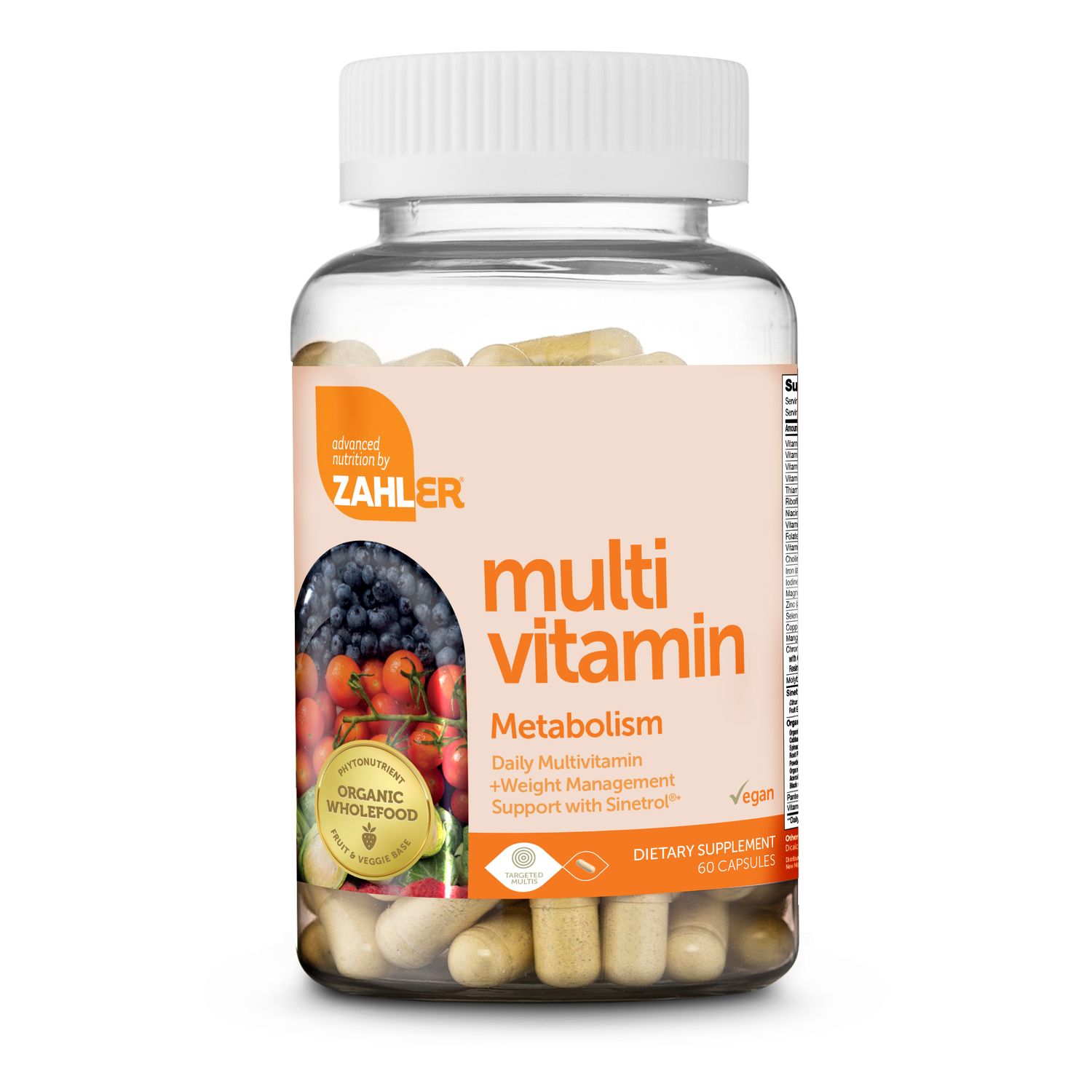 Zahlers, Kosher Multivitamin Metabolism - 60 Vegetarian Capsules