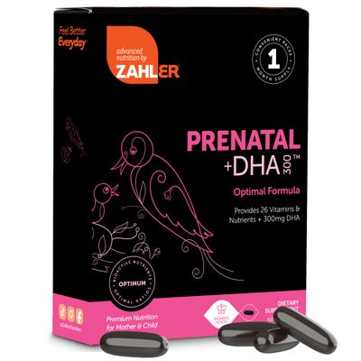 Zahlers, Kosher Prenatal +DHA - 60 SoftGels - 1 Months Supply