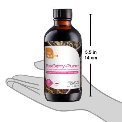 Zahlers, Kosher PureBerry+Purse (Red Raspberry Leaf &amp; Shepherd's Purse) Liquid - 8 fl. oz. (236.6 mL)