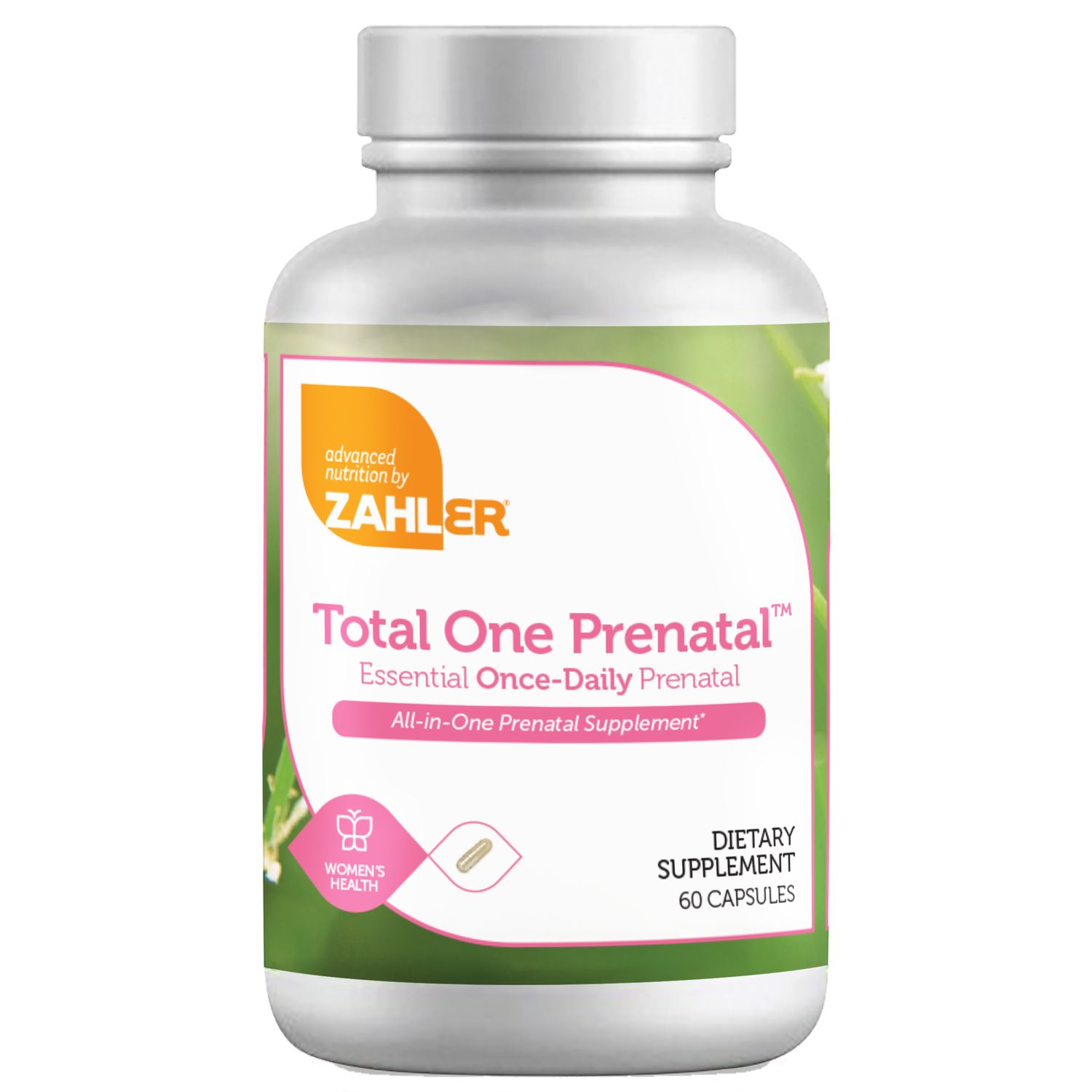 Zahlers, Kosher Total One Prenatal - 60 Vegetarian Capsules
