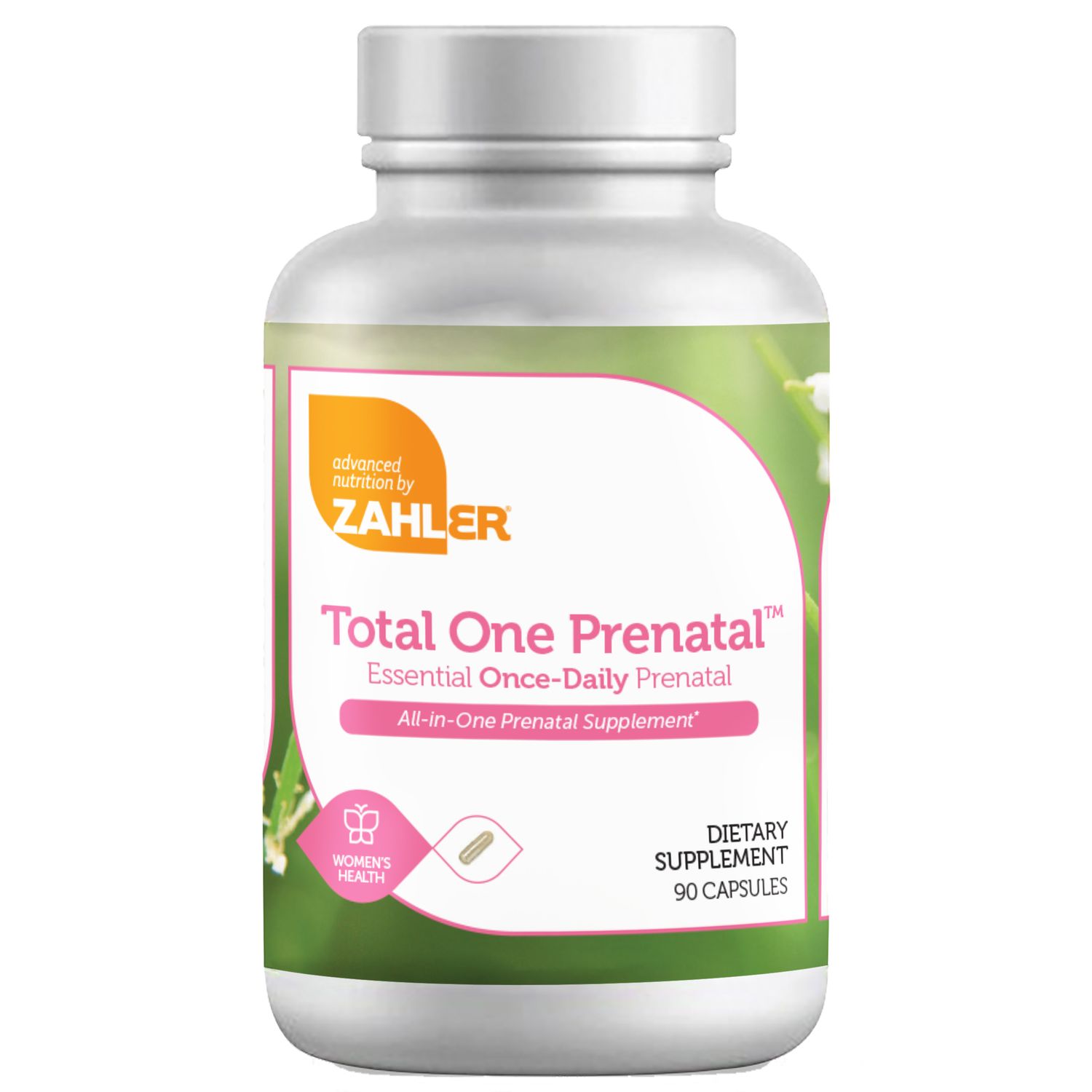 Zahlers, Kosher Total One Prenatal - 90 Vegetarian Capsules