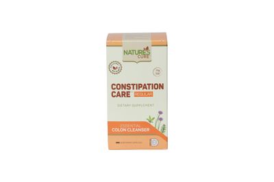Natures Cue, Constipation Care Regular - 250 Vegetarian Capsules - Kosher for Passover