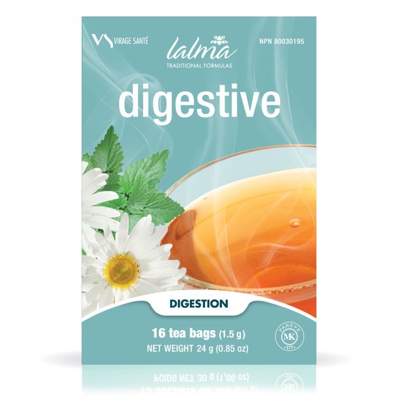 Virage Sante, BOX: Lalma, DIGESTIVE, Digestive Health Herbal Tea - 16 Tea Bags of 1.5 g