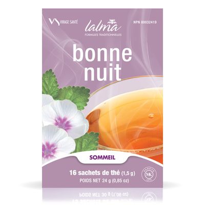 Virage Sante, BOX: Lalma, Kosher PLEASANT DREAMS, Sleep/Stress Herbal Tea - 16 Tea Bags of 1.5 g