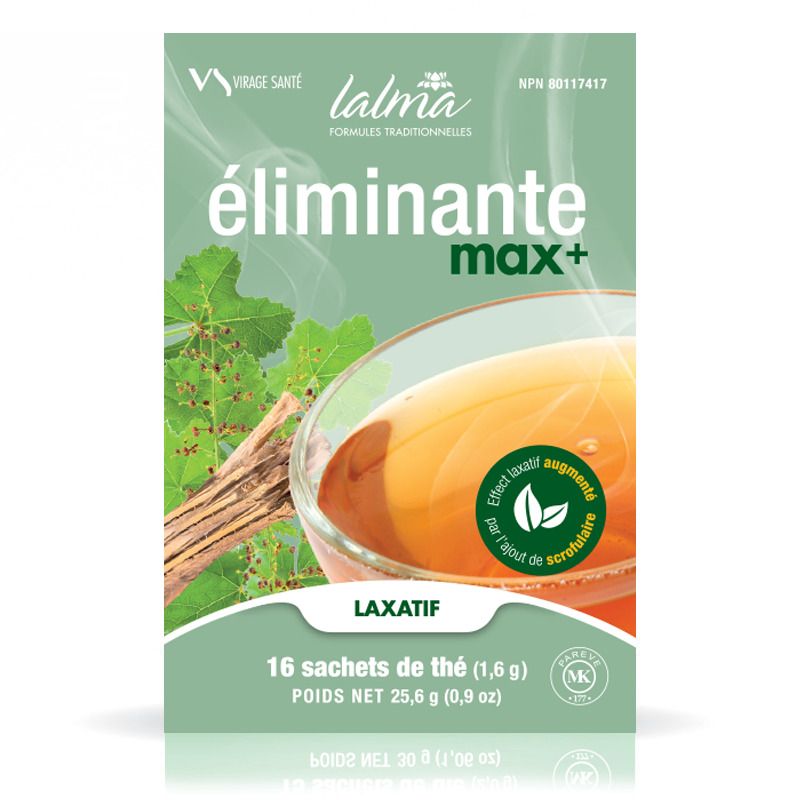 Virage Sante, BOX: Lalma, EASY LAX MAX+, Digestive Health Herbal Tea - 16 Tea Bags of 1.5 g