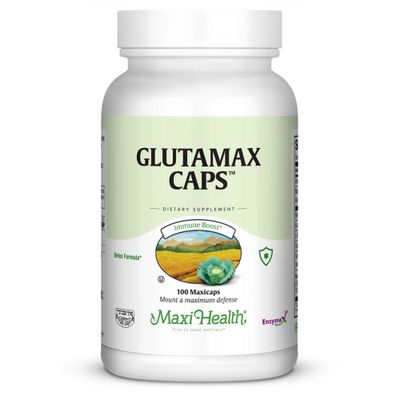 Maxi Health, Kosher Glutamax Caps (L-Glutathione &amp; More) - 100 Vegetarian Capsules