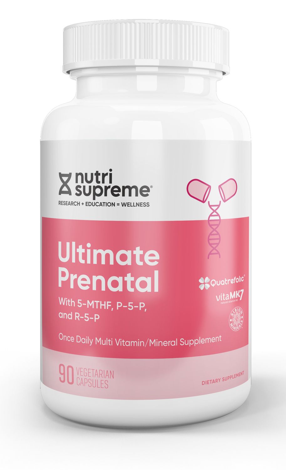 Nutri Supreme, Kosher Ultimate Prenatal, One Daily - 90 Vegetarian Capsules #40
