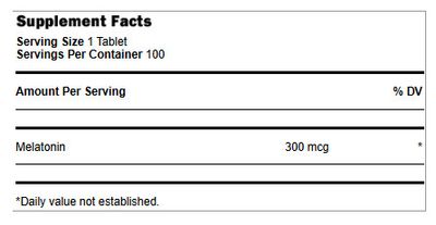 Landau, Kosher Melty MELATONIN 300 mcg (0.3mg) Dissolves in Mouth Cherry Flavor - 250 Chewable Tablets