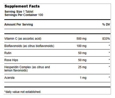 Landau, Kosher SPECIAL-C 500mg, with Rose Hips &amp; Bioflavonoids - 250 Tablets