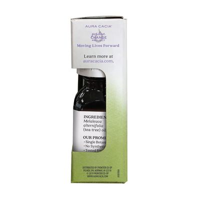 Aura Cacia, TEA TREE Pure Essential Oil, For Purifying Stagnant Airspaces, Boxed - 15 mL (0.5 fl. oz)