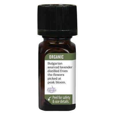 Aura Cacia, LAVENDER Pure Essential Oil Organic, For Relaxing When You Feel Edgy - 7.4 mL (0.25 fl. oz)